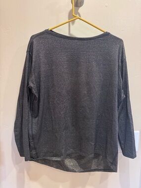 Lululemon sparkly Long Sleeve Tee - Charcoal Gray